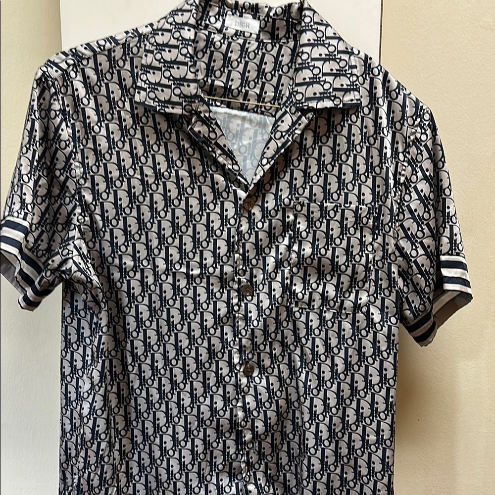 Dior Black and White Casual Button Down Shirt
